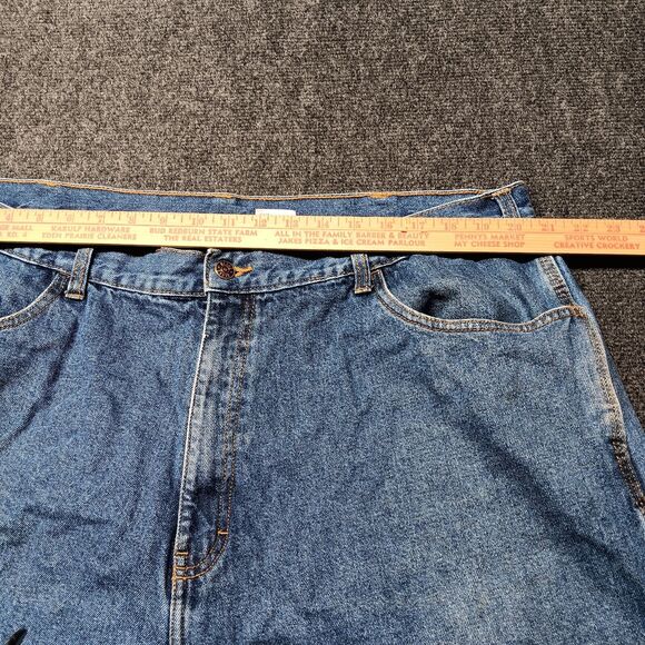 Berne Carpenter Jeans Men 42x30 Blue Flannel Lined Workwear Pants - Picture 9 of 13